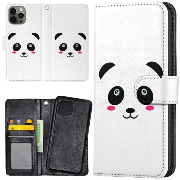 iPhone 13 Pro Max - Mobilcover/Etui Cover Panda Multicolor