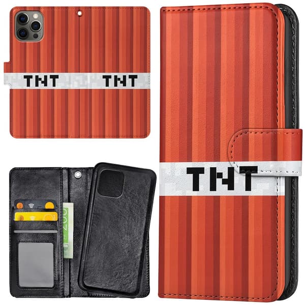 iPhone 13 Pro - Lommebok Deksel Minecraft TNT