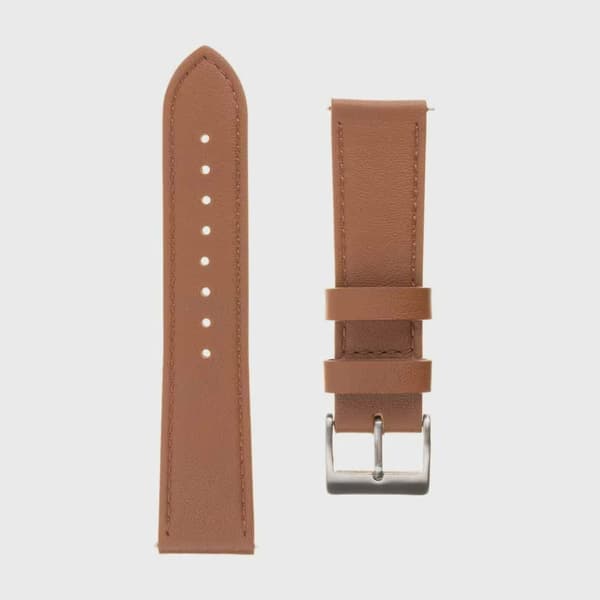 FIXED Äkta läderrem för Smartwatch Universal 22 mm Brun