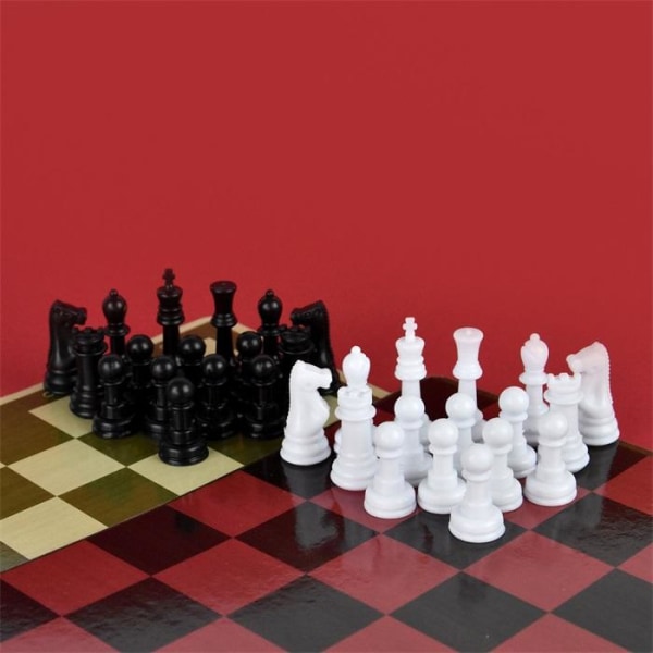 6-i-1 Resespel / Sällskapsspel - Schack / Backgammon / Fia m.m. multifärg
