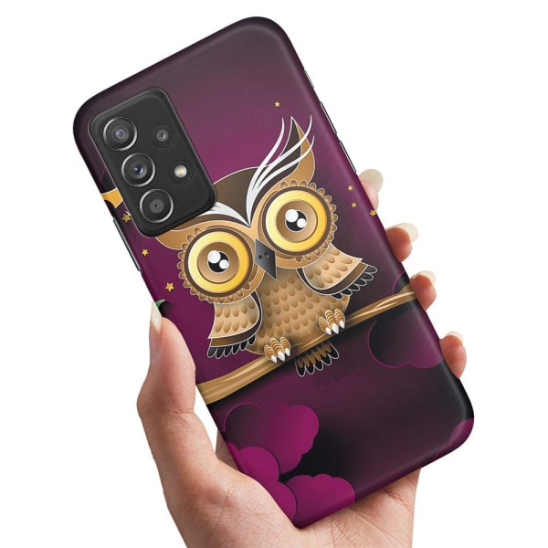 Samsung Galaxy A52/A52s 5G - Kuoret/Suojakuori Vaaleanruskea Pöllö Multicolor