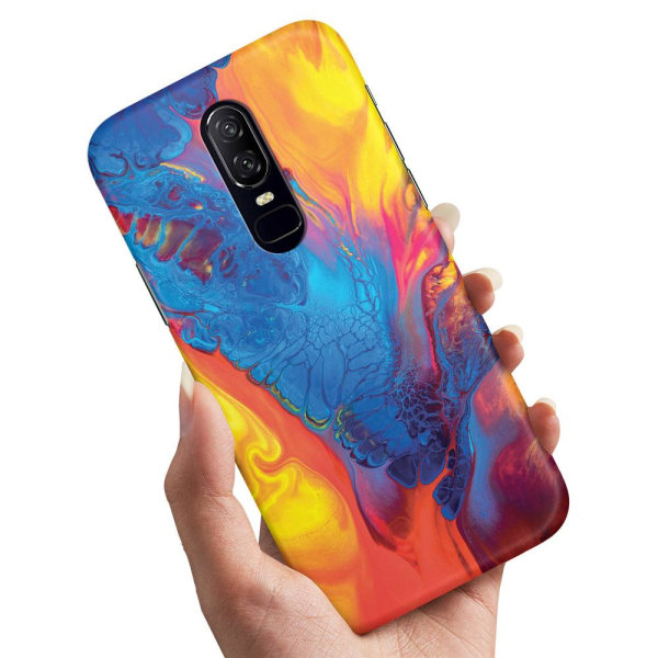 OnePlus 8 - Cover/Mobilcover Marmor Multicolor