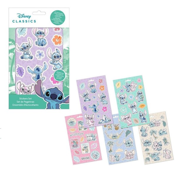 Lilo och Stitch tuff klistermärke-set från Disney - 5 ark