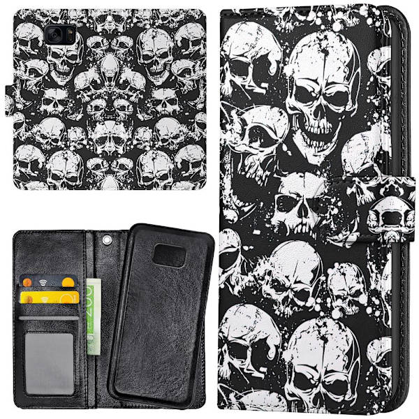 Samsung Galaxy S7 - Mobilcover/Etui Cover Skulls