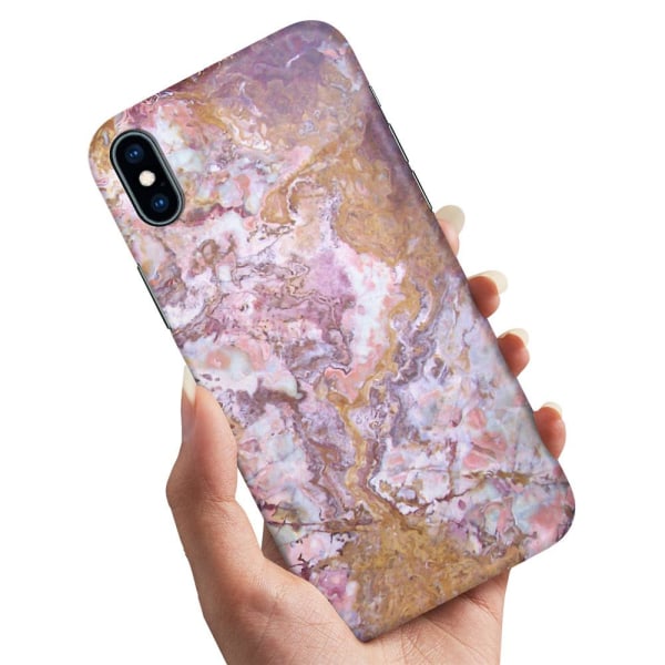 iPhone X/XS - Deksel/Mobildeksel Marmor Multicolor