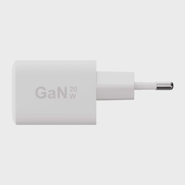 X2O 20W dubbel hemmaladdare USB-C/A GaN vit