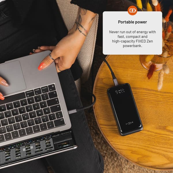 FIXED Zen2 30 Plus USB-C 65W Power Bank 30.000 mAh Svart