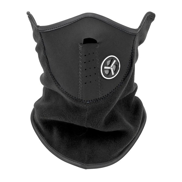 Ansigtsmaske med Ventil / Skimaske / MC-maske - Neopren Black one size