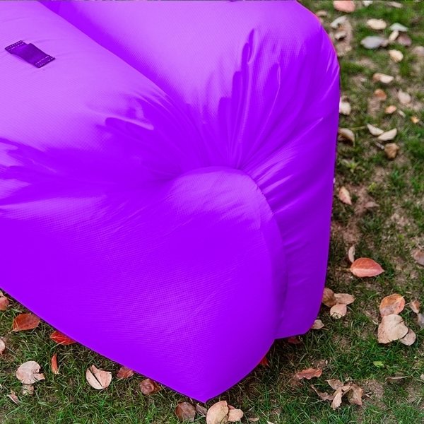 Ilmasohva / LayBag aurinkosuojalla - Puhallettava - Useita värejä Purple