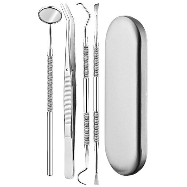 Tandstensfjernelsesværktøj - 4-delt Silver