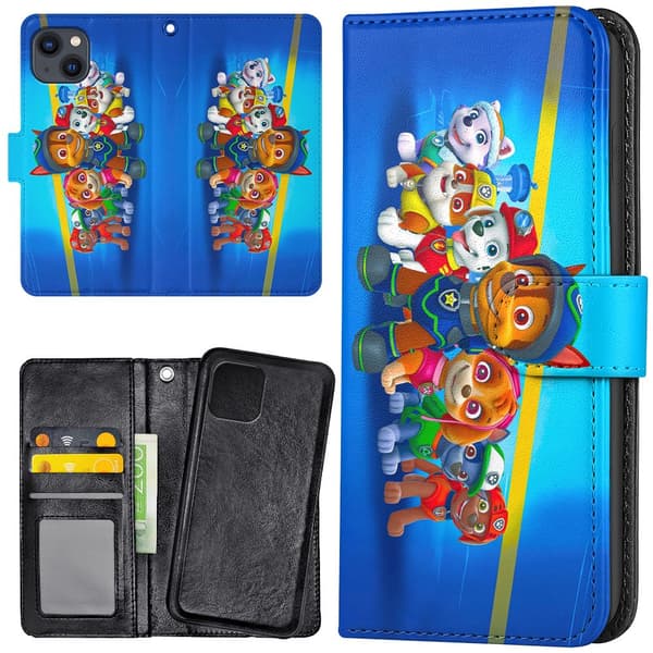 iPhone 13 - Plånboksfodral/Skal Paw Patrol