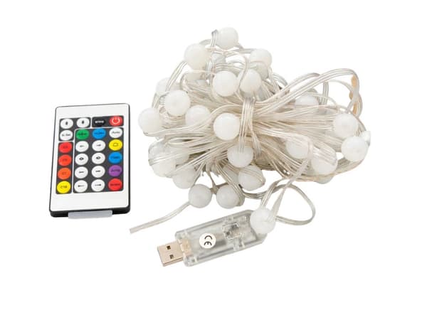 LED RGB ljusslinga USB app fjärrkontroll