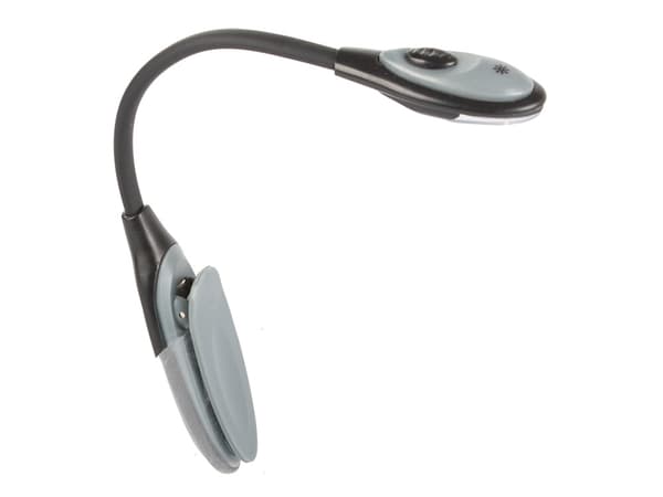 Boglampe - Læselampe / LED-lampe med Klemme - Lampe til Bog