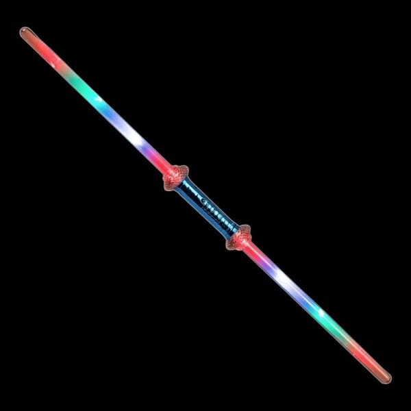 2-Pak - Dobbelt Lasersværd / Sværd med Laser - 75cm Multicolor