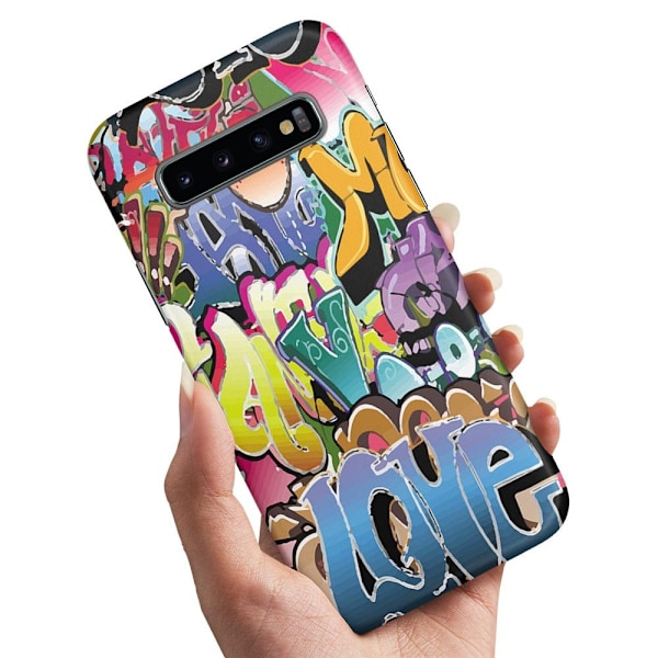 Deksel / Mobildeksel til Samsung Galaxy S10 Plus - Graffiti