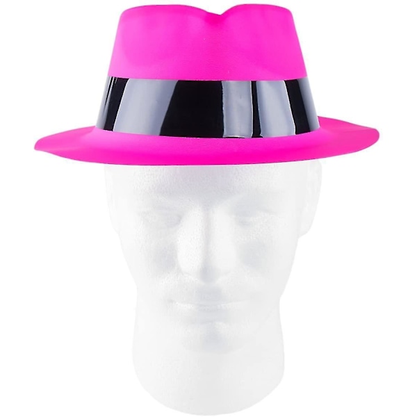 2-Pack - Gangster Hatt / Neonhatt - Neon Gul