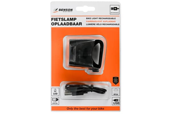 Cykellampa LED USB (fram)