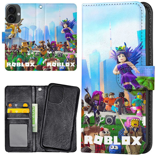 iPhone 16 - Plånboksfodral/Skal Roblox