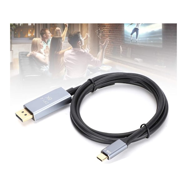 USB-C till DisplayPort 1.4 kabel 1.8m – Upp till 8k