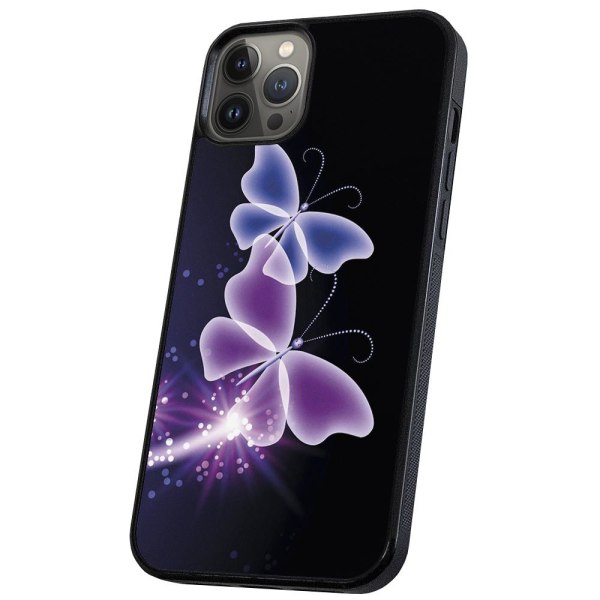 iPhone 11 Pro - Skal/Mobilskal Lila Fjärilar multifärg