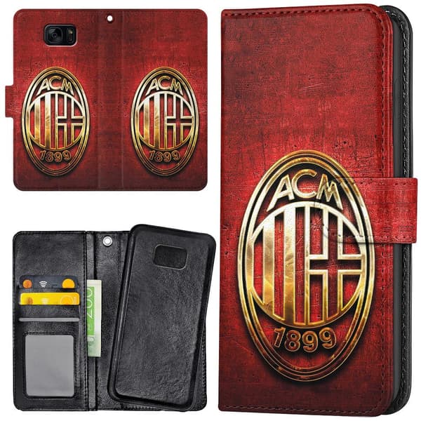 Samsung Galaxy S7 - Lommebok Deksel A.C Milan Multicolor