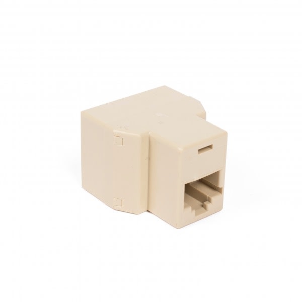 RJ45 Splitter - Ethernet Förgreningskontakt Beige