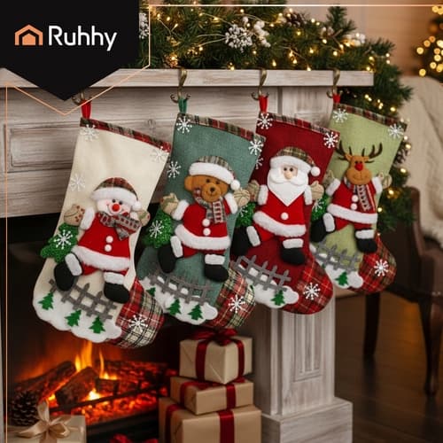 Julstrumpor 4-pack - Dekorativa motiv