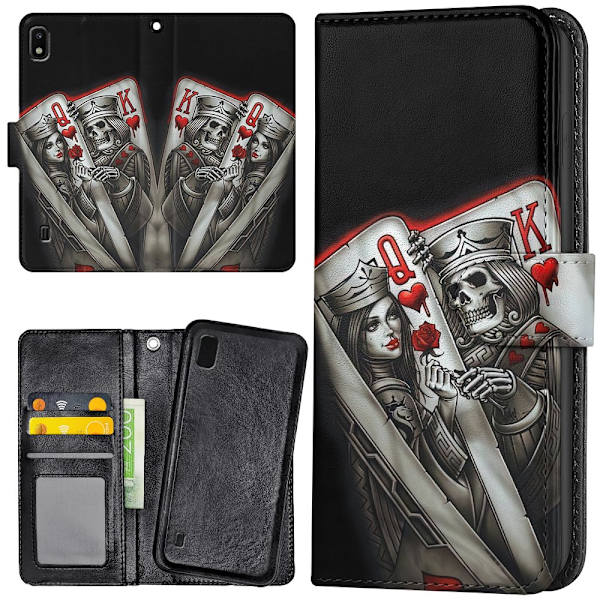 Samsung Galaxy A10 - Mobilcover/Etui Cover King Queen Kortspil