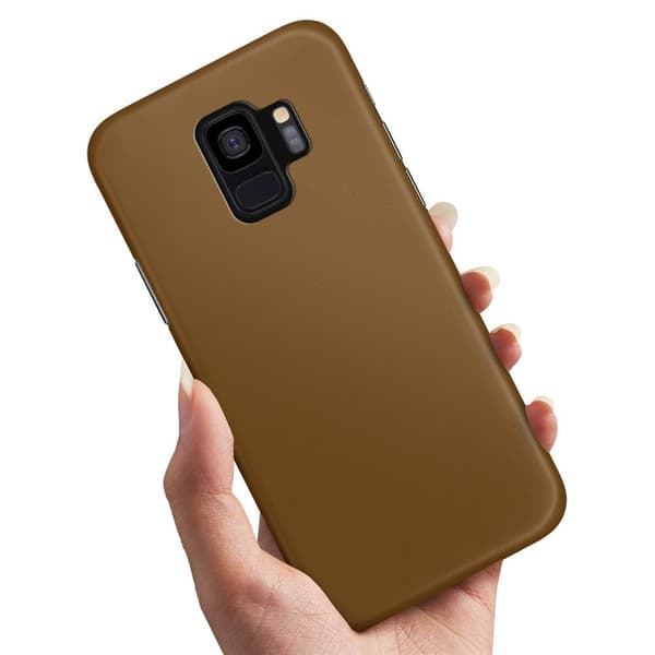 Deksel / Mobildeksel til Samsung Galaxy S9 - Brun Brown