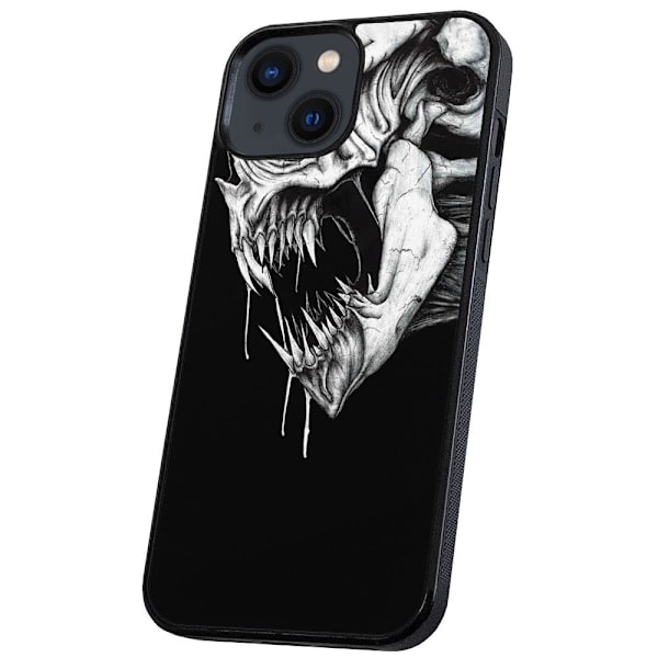iPhone 13 - Cover/Mobilcover Dødningehoved Monster Multicolor