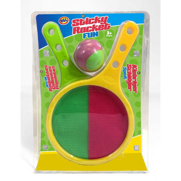Borrelåsspill med Ball & Racket - Utelek Multicolor