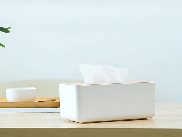 Servetthållare bambu - Förvaringslåda och pappersbox