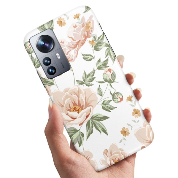 Xiaomi 12 Pro - Cover/Mobilcover Blomstermønster Multicolor