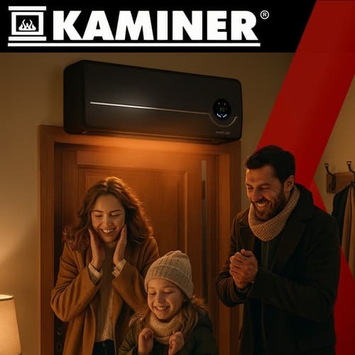 Fläktkonvektor / Vägghängt Element - 1000-2000W Svart