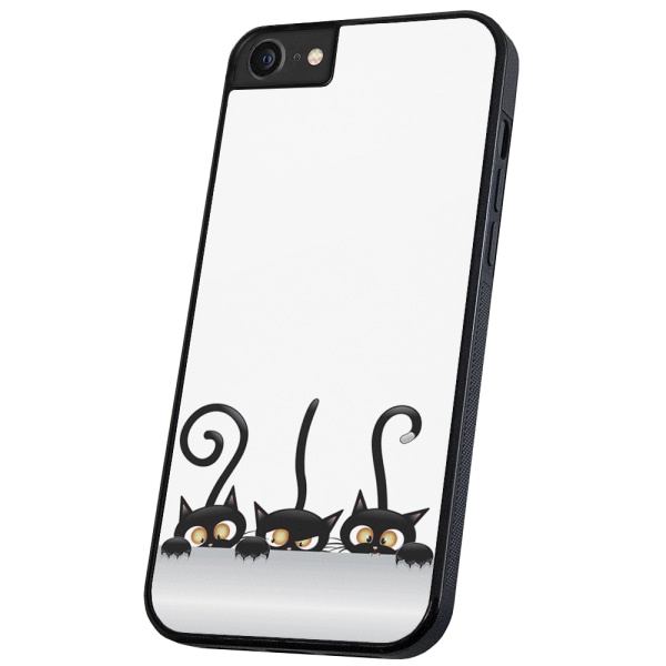 iPhone 6/7/8 Plus - Cover/Mobilcover Sorte Katte