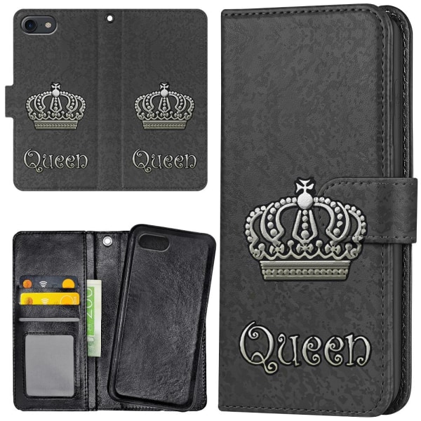 iPhone 7/8/SE - Plånboksfodral/Skal Queen
