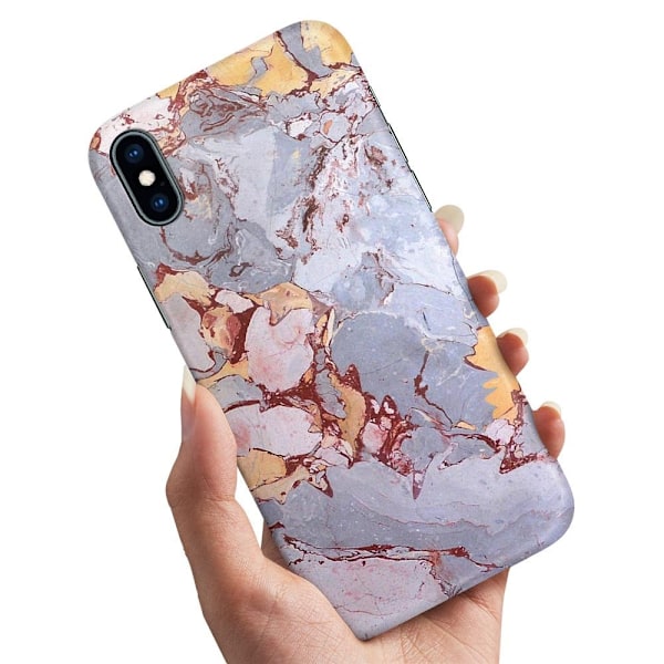 iPhone X/XS - Kuoret/Suojakuori Marmori Multicolor