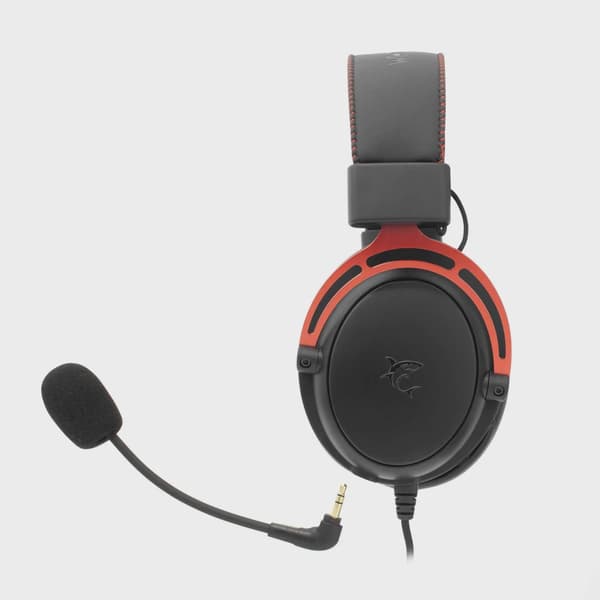 White Shark GORILLA Over-Ear Gaming Headset Svart/Röd