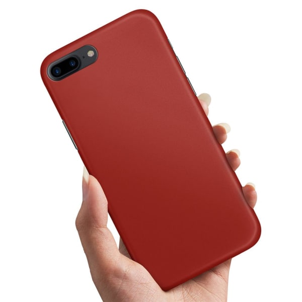 iPhone 7/8 Plus - Cover/Mobilcover Mørkrød Dark red