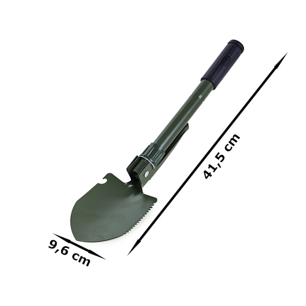 3-in-1 Taitettava Lapio/Kuokka/Saha – Retkeilyyn