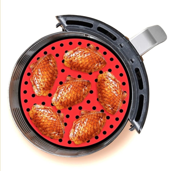 Airfryer Silikoneindsats - Måtte til luftfriture - Vælg størrelse MultiColor Fyrkant (S)