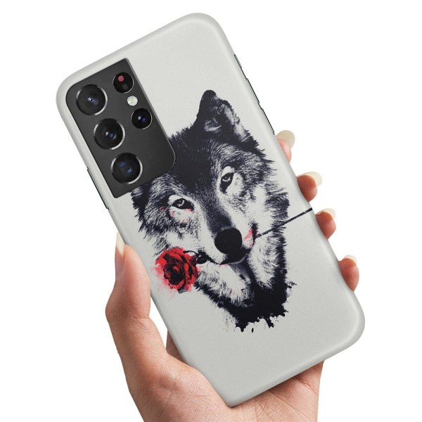 Samsung Galaxy S21 Ultra - Cover / Mobilcover Wolf Praise