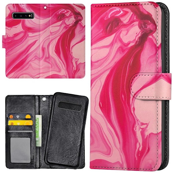 Samsung Galaxy S10 - Mobilcover/Etui Cover Marmor