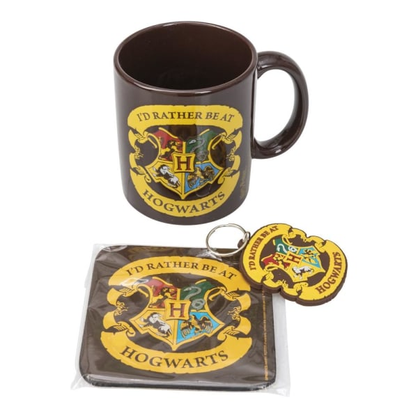 Harry Potter-krus, glasbrik og nøglering - Hogwarts 03c9 | 431 | Fyndiq