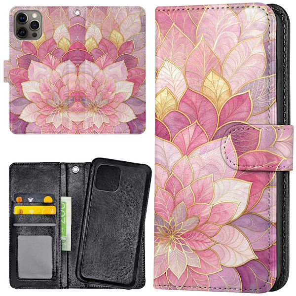 iPhone 16 Pro Max - Plånboksfodral/Skal Flower