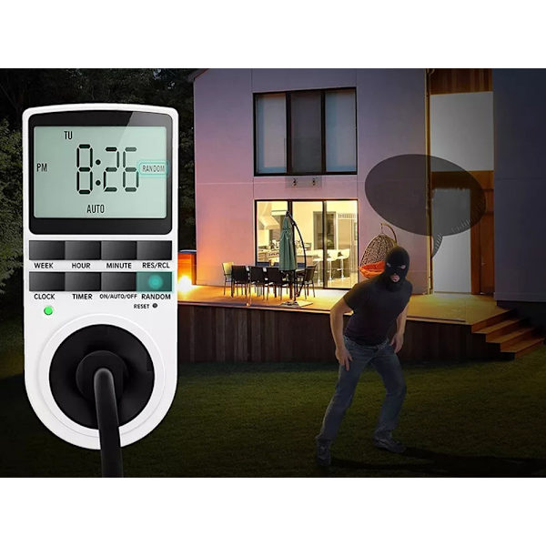 Strömbrytare med Timer - Automatiskt på/av stängning
