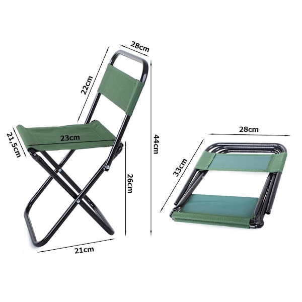 Fällstol - Campingstol Grön