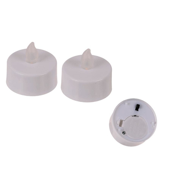 4-Pak - Batteridrevne Fyrfadslys / LED-lys White