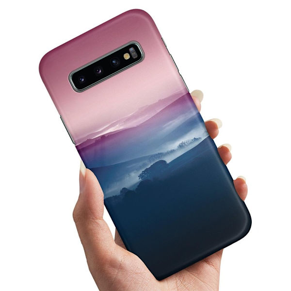 Samsung Galaxy S10 Plus - Kuoret/Suojakuori Värikkäät Laaksot