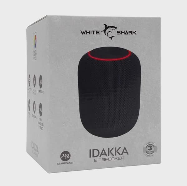 White Shark IDAKKA Bluetooth Högtalare 2.400mAh Svart